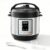 Simple Deluxe 10-In-1 Electric Pressure Cooker, 3QT Instant Multi Cooker, Olla de Presion Nonstick Pot 3 Quarts for Slow Cook, Rice Cook, Steam, Sauté, Canning, Yogurt Maker, Warm, Silver