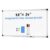 Simple Deluxe Magnetic Dry Erase Board 48″ x 24″ Whiteboard, 1 Dry Eraser & 2 Multicolor Markers & 4 Magnetic Pins, Silver Reinforced Aluminum Frame for Home, School, Office