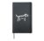 Simple Minimalist Badge Patch Line Art Dogs Dog Hardcover Journal, Black