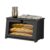 Simple Trending Bread Box for Kitchen Countertop, Large Bamboo Bread Storage with Window, Farmhouse Bread Container for Cabinet Pantry, Black