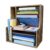 Simple Trending Wooden Desk Organizer, 7- Tier File Organizer, Adjustable Letter Tray Paper Organizer with File Holder for Office Supplies, Rustic Brown