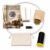 SimpleVibesXinPuwei Mandala String Art Maker Pack, Numbered Pattern on USB with 200 Brass Nails, Black Thread and Tools, Board and Frame Not Included