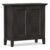 SIMPLIHOME Amherst 37″ Wide Solid Wood Cabinet in Hickory Brown