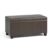 SIMPLIHOME Dover 36″ Wide Linen Look Fabric Storage Ottoman in Cloud Grey