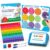 Simply magic 117 PCS Magnetic Fraction Puzzle with Tiles & Circles – Educational Fraction Magnets, Strips, Fraction Manipulatives with Decimals & Percentages for Elementary School & Homeschool