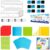 Simply Magic 12-Pack Double-Sided Dry Erase Number Line White Boards. & 131 PCS Jumbo Magnetic Base Ten Blocks