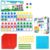 Simply magic 48 PCS Magnetic Ten Frames & 131 PCS Jumbo Magnetic Base Ten Blocks for Math