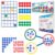 Simply Magic 75 PCS Colorful Magnetic Number Bonds & 48 PCS Magnetic Ten Frames for Math