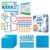 Simply Magic 82 PCS Jumbo Magnetic Number Bonds and Ten Frames Set & 131 PCS Jumbo Blue Base Ten Blocks