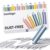 SimSign Pencil-Shaped Erasers, Dust-Free & Break-Resistant Eraser with Ergonomic Grip, Soft Rubber Eraser for Pencils, for Classroom, School, Office and Art, 10 Pack in 5 Colors