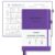 SIMSIMY Reading Journal with 104 Book Reviews, Book Journal for Books Lovers & Readers – Review and Track Your Reading Progress, Reading Log Notebook Gift, A5, Purple