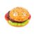 Simulated Fast Food Stress Relief Squeeze Toy, Soft Slow Rebound Fidget Toy, Burger Fries Shape for Kids Pretend Play Desktop Decoration