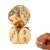 Sinbana 2pcs Brass Dice, 1.5cm/0.59in Vintage Solid Mahjong Dice