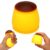 Sinbana Caramel Pudding Squishy, Fake Caramel Pudding Squeeze Plaything Soft Realistic Food Fidget Toy Suitable for Kids Adults Office Home and Party Favor