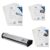 SINCHI Robust 6-Roller Commercial Laminator Machine & 10 mil Laminating Sheets in Letter, Legal and Menu Size