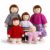 Sing2sky Wooden Dollhouse People Set – 5-Piece Poseable Family Figures Set，Playing House Gifts for Children – Montessori Pretend Play Dolls for Toddlers, Girls & Boys Ages 3+