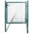Single Door Garden Gate 39.4×59.1 Inch, Heavy-Duty Steel Metal Fence Gate with Lock and Keys, Powder-Coated Entry Gate for Patio Backyard