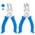 Single Hole Punch 2 Pack, 1/4″ and 1/8″ Hole Punch with Soft Grip Blue