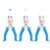 Single Hole Punch, 3 PCS Metal Handheld Hole Puncher (1/4″, 1/8″, 1/16″) Round Hole Punch Set for Paper, Scrapbooks, Greeting Cards, Home Office School Crafts
