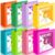 Sinload 8 Pcs 3 Ring Binder 4 Inch Capacity D Ring Binders with Pockets Large 8.5″ x 11″ Presentation Folder View Binder with Clear Cover for Documents, Files, Projects, Multicolor