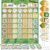 Sinload Classroom Calendar Pocket Chart Set Calendar Bulletin Board Set Seasons Festival Weather Pocket Chart for Classroom Decoration Back to School Supplies(Jungle,Green)