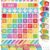 Sinload Classroom Calendar Pocket Chart Set Calendar Bulletin Board Set Seasons Festival Weather Pocket Chart for Classroom Decoration Back to School Supplies (Multicolor,White)