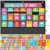 Sinload Weekly Calendar Pocket Chart with 128 Cards, Classroom Calendar and Weather Chart for Days Months Dates Holidays Schedule Board for Homeschool Daycare Circle Time Teacher Supplies(Classic)