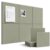 SIOLOC Felt Bulletin Board Tiles, 6 Pack Sage Green Cork Board Alternative for Walls, 36 x 24 in Felt Wall Tiles, Large Push Pin Board for Home Office, Classroom, Dorm Decor
