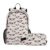 siphylline Cartoon Vampire Bat Light Brown Backpack For Boys With Lunch Box School Bag With Lunch Bag s For School Boys 9-10 years