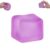 Siporui 5cm/1.97in Ice Cube Squishy Fidget Toy for Kids Ages 3+ & Adults – Slow Rising Gel Filled Sensory Squeeze Cube for Desk, Classroom, Office, Party Favors (Purple)