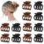Sisiaipu 12Pcs Hair Clips for Women 1.8 Inch Small Claw Clips for Thin Hair Medium Hair Claw Clips for Thick Hair Accessories for Women Girls (Leopard)