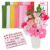 Sisyeuo 550Pcs Colorful Plush Stems Flower Set Pipe Bouquets with Instruction for Wedding Flower Arrangements Educational