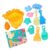 Sisyeuo Foldable Sand Bucket Beach Toy with Marine and Shovel Sand Play Set for Outdoor Water Activity Toy Beach for