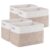 SIXDOVE 4 Pack Storage Baskets for Organizing, Woven Baskets for Shelves – Perfect for Toys, Books, Towels, and Clothes, Durable Gift Basket Bins Toy Storage, 12.7”Lx9”Wx7.8”H, Brown & White
