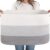 SIXDOVE 65L Cotton Rope Large Blanket Basket (19.7″x15.7″x11.8″) for Living Room, Kids Room & Laundry, Storage Basket with Handle for Organizing Blankets, Pillows, Clothes & Toys, Gradient Grey
