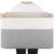 SIXDOVE 75L Large Cotton Rope Basket, Soft Toy Storage Bin for Nursery & Living Room, Decorative Blanket Basket for Bedroom, Baby-Safe Organizer for Pillows &Laundry, 22”×17”×12”, Grey and White