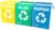 SIXTOL Sort Easy 3 Basic DE | Bin Separation Bag Set | 30 x 30 x 40 cm 3 x 36 L