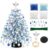 SJJSJJ Lighted DIY Beaded Christmas Tree Kit for Adults (Blue & White)