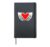 Skeleton Hands Holding Heart Halloween Skeleton Heart Hardcover Journal, Black