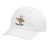 Skeleton Hand Surfboard Surfer Slang, Gnar-Gnar Adjustable Printed Baseball Hat, White