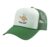 Skeleton Hand Surfboard Surfer Slang, Gnar-Gnar Trucker Hat with Adjustable Mesh Back, Kelly Green/White