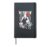 Skeleton Pregnancy Announcement Shirt Girl Boy Twins X-Ray Hardcover Journal, Black