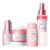SKINTIFIC 4-in-1 PDRN Glass Skin Skincare Bundle, Complete Brightening & Hydrating Skin Care Set with Rose PDRN Clay Mask Stick, Niacinamide Serum Spray, 5000PPM PDRN Serum & Moisture Gel, Deep Clean