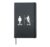 Ski Trip Skiing Wife Husband Marriage Hardcover Journal, Black