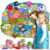 SKOLESK 77 Pcs Farm Animals Felt Story Board Set Preschool Farmhouse Themed Early Learning Storytelling Flannel Board Interactive Educational Play Kit Mat for Toddlers Kids