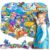 SKOLESK Felt Story Board Set Flannel Board 75 Pcs Preschool Learning Ocean Themed Toy Interactive Storytelling Teaching Play Activity Kits for Kids Boys Girls