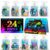 Skrajoi 24Pack Ocean Scratch Art Coloring Books & Card Kids Party Favors