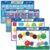 SK SUPKER 4Pack ABC Alphabet Chart + Numbers 1-100 + Shapes + Colors Poster Set, Alphabet Learning Posters-Classroom Wall Decor Art (17 x 11inch)