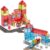 SKTMYY Magnetic Tiles Train Toys and Fire Station, Magnet Tiles for Kids Ages 4-8 with Cars, Preschool Classroom Educations STEM Learning Montessori Toys Gifts for Toddler Boys