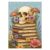 Skull Puzzles for Adults 1000 Pieces, Mushroom Wildflower Book Jigsaw Puzzles, Vintage Floral Skeleton Puzzle